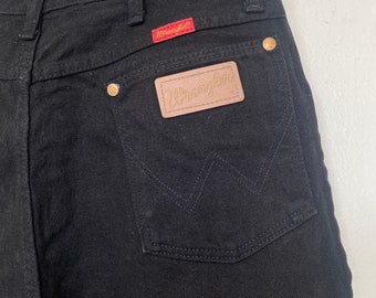 Vintage Black Wrangler Jeans Large 17/18 x 34 12MWZWK