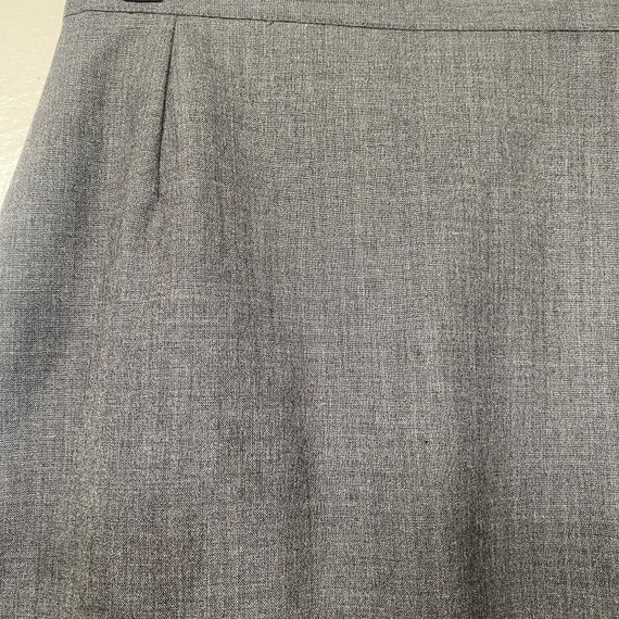 Vintage Bagutta Italy Cashmere Grey Pencil Skirt … - image 4
