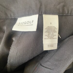 Mini jupe plissée noire Liz Claiborne Golf avec poches printemps-été image 8