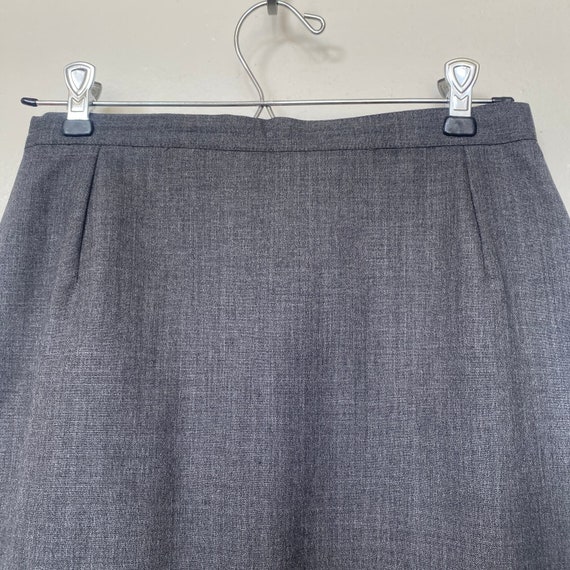 Vintage Bagutta Italy Cashmere Grey Pencil Skirt … - image 5