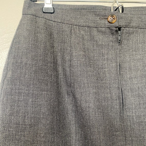 Vintage Bagutta Italy Cashmere Grey Pencil Skirt … - image 3