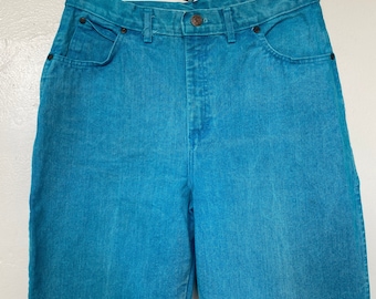High Waisted Sweet Orr Warm Iron Turquoise Denim Jeans 30W