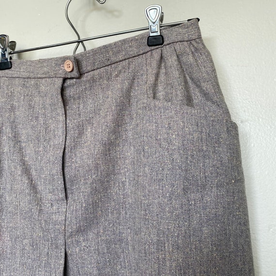 Vintage Lavender Halston Midi Skirt Pockets - image 2