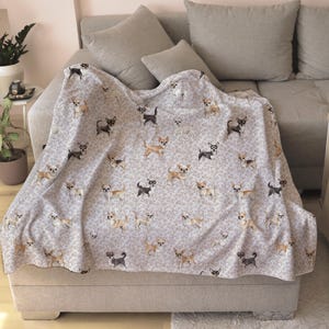 Hondendeken, hond chihuahua, huisdier minnaar cadeau, hondendeken, hond vader cadeau, hond moeder cadeau, chihuahua hondenbezitter, deken cadeau voor hondenliefhebber