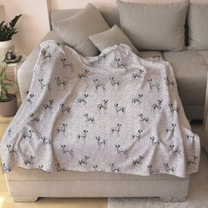 Dog Blanket, Dog Dalmatian, Pet Lover Gift, Dog Blanket, Dog Dad Gift, Dog mom gift, Dalmatian dog owner, Blanket Gift for Dog Dalmatian