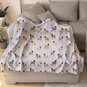 Dog Blanket, Dog Bullmastiff, Pet Lover Gift, Dog Blanket, Dog Dad Gift, Dog mom gift Bullmastiff dog owner, Blanket Gift for Dog Bullmastif