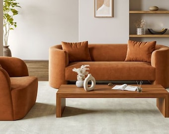 New Lexi 3 Seater Sofa Terracotta