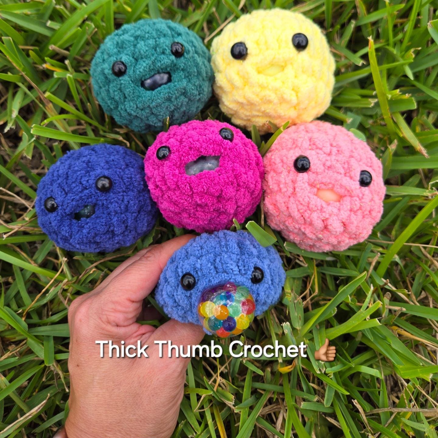 Crochet Stress Ball Pattern: No-sew Fidget Toy (digital PDF) - Etsy, image size:1440x1440
