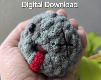 Zombie Stress Ball Crochet Pattern: No Sew Fidget Toy (PDF Pattern)