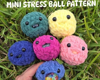 Crochet Stress Ball Pattern: No-Sew Fidget Toy (Digital PDF)