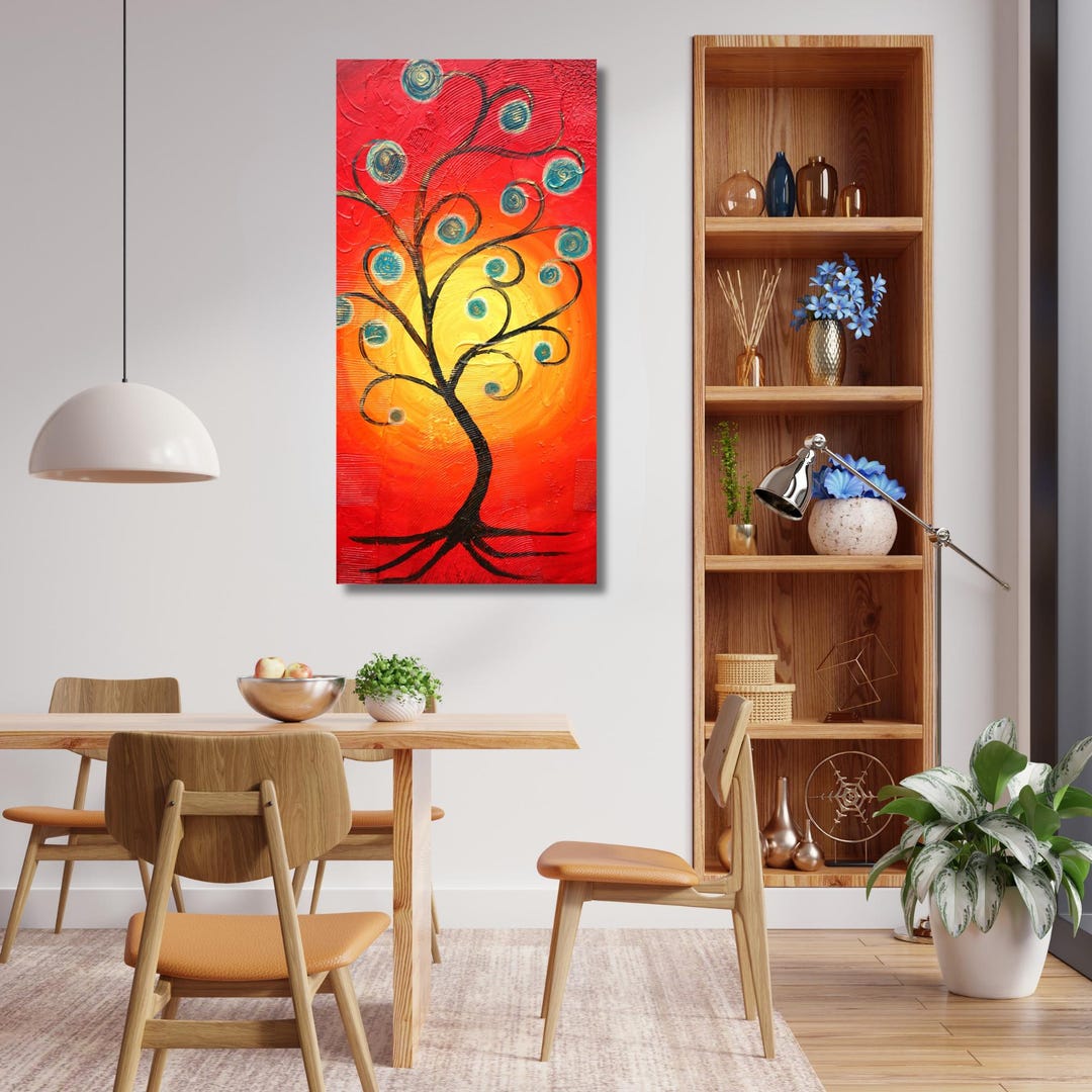 Ember Tree Drawing Ember Tree - Original Painting - Etsy