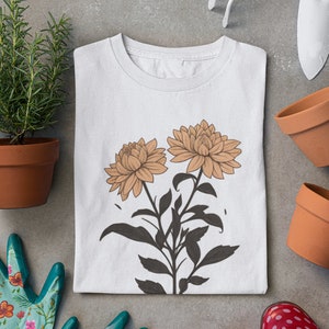 Blumen Shirt, Geschenk für sie, Blumen Shirt Ästhetisch, Blumen Grafik T-Shirt, Blumen Shirt, Blumen T-shirt, Wildblumen Shirt, Wildblumen T-shirt