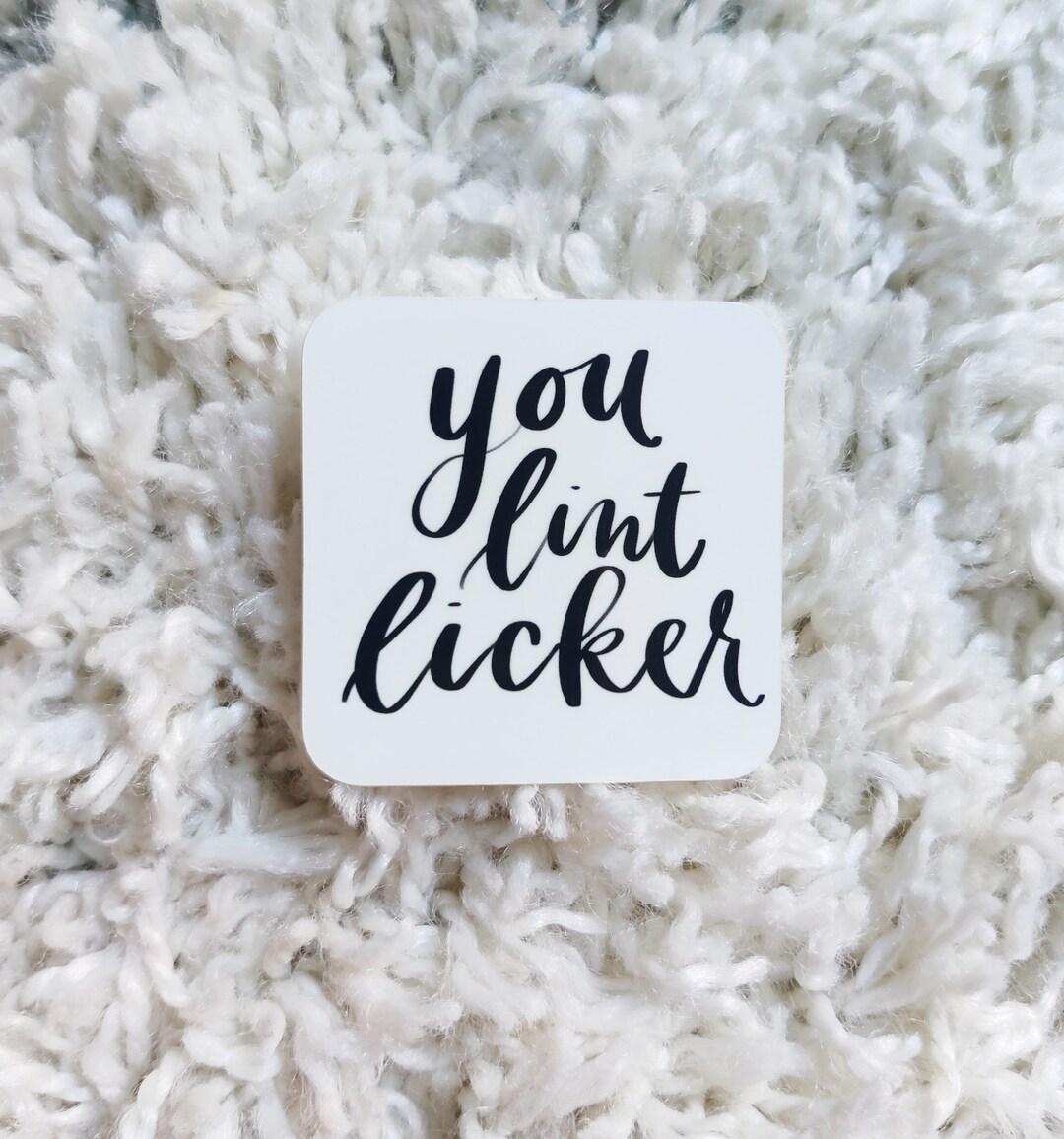 Lint Licker Sticker - Etsy