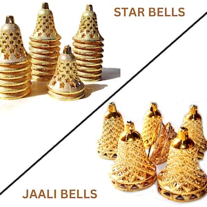 Garland Plastic Bells For crafts home decor golden hanging bell 2.5 inch artificial bells for crafting hangings and decorations item