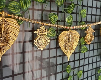 Bandanwar Door Wall Hanging Torans Subh labh ganesh moti Toran for home decor indian traditional hangings