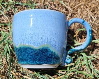 Blue Handmade Ceramic Mug