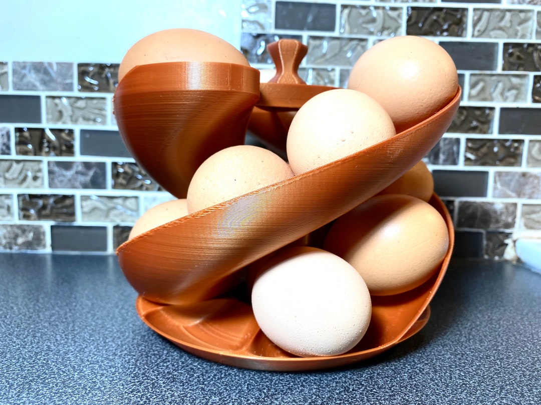 Refrigerator Egg Holder White, Egg Stand, Egg Storage, Country Kitchen
