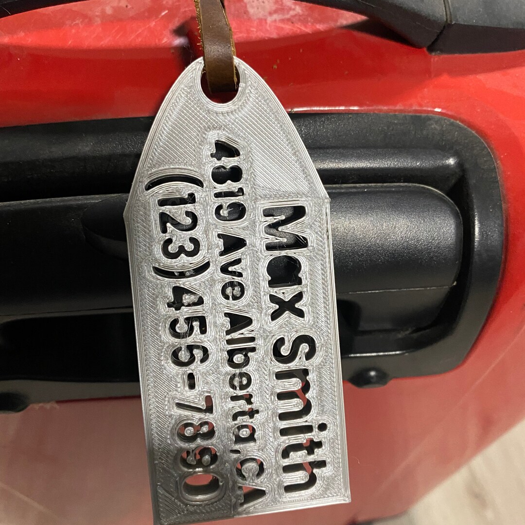 3D Printed Customizable Luggage Tags Make Your Mark Wherever You Roam