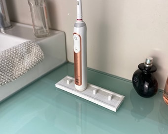 Zahnbürsten Ständer Organizer für Braun Oral B Elektrobürsten - Hält 4, 3, 2, 1 Zahnbürsten, Zahnpasta und Ersatzbürsten