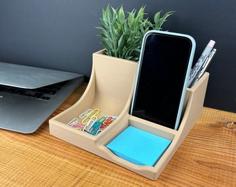 desk organizer, 5 in 1 Office Desk Setup, desk accessories, Home Office, and, Desk Storage Accessories, Husband Gift