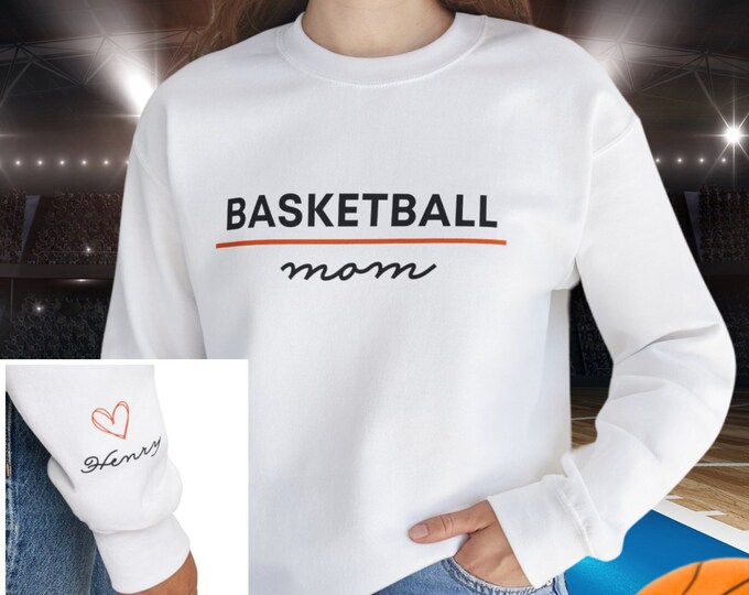 Personalized Signature BASKETBALL MOM Game Shirt Custom Sweat Game Day Gift For Women Mother Family Team Support