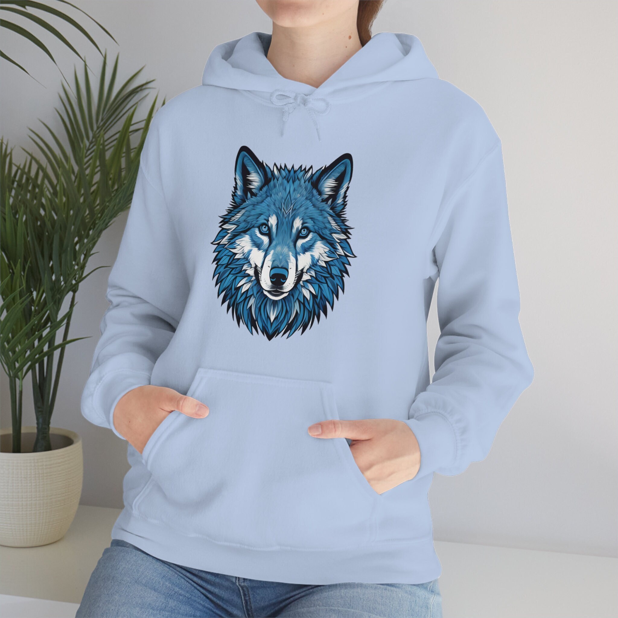 Blue on sale wolf hoodie