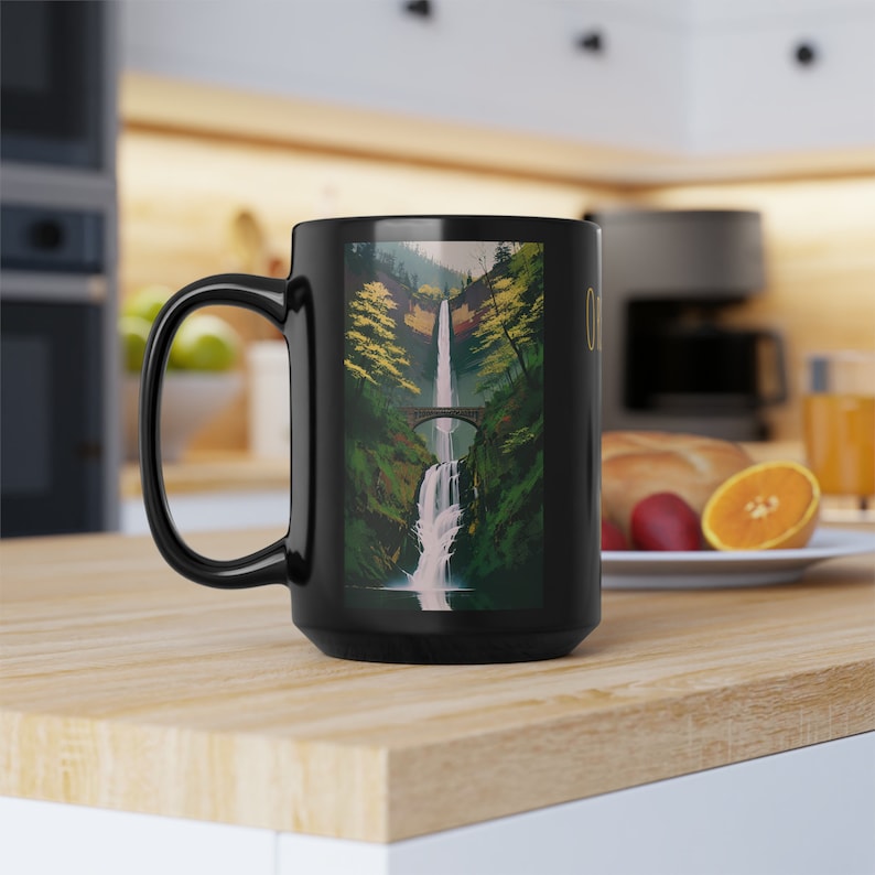 Mugs, Coffee Mug, Multnomah Falls, Oregon Gifts, Waterfall, Nature Mug