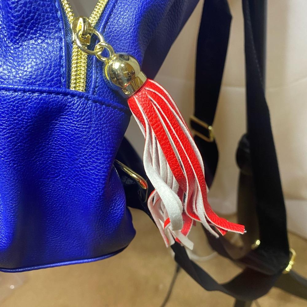 Betsey Johnson Love Backpack Patriotic Red White Blue 