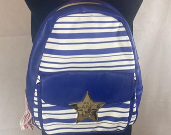 betsey johnson mini backpack with patches Love Betsey Johnson Mini Backpack W/ribbon Distressed Look Bag W/ Patches-