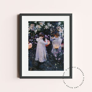 ULTRA HIGH QUALITY | Wall Art | John Singer Sargent | Wall Decor | Retro Art | Vintage Wall Print | Printable Art | Digital Download |