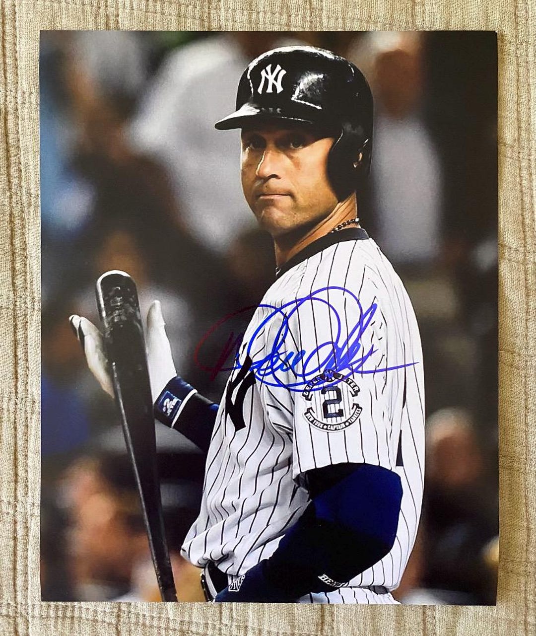 Derek Jeter Hand Signed 8x10 Photo With COA - Etsy