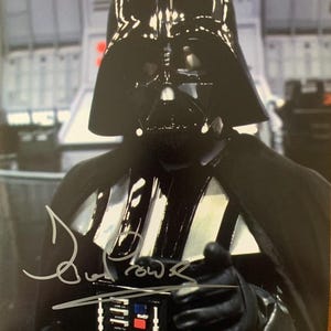 ⭐️ デイブ・プラウズ直筆サイン入りダース・ベイダー写真(証明書付き) David prowse signed - Etsy 日本