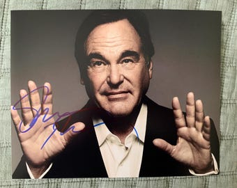 Oliver Stone Hand Signed 8x10 Photo With COA
