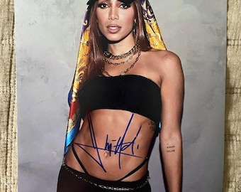 Anitta Hand Signed 8x10 Photo With COA