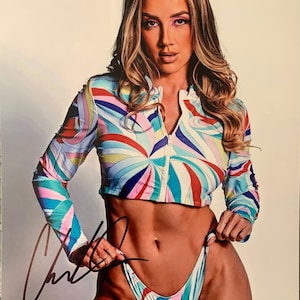 Chelsea Green WWE Hand Signed 8x10 Photo With COA