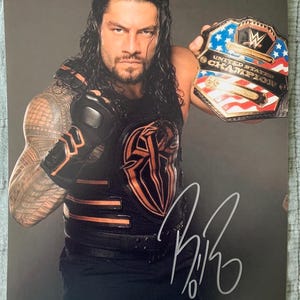 WWE ローマン・レインズ　直筆サイン WWE ローマン・レインズ 直筆サイン （Paige wwe - Etsy 日本）