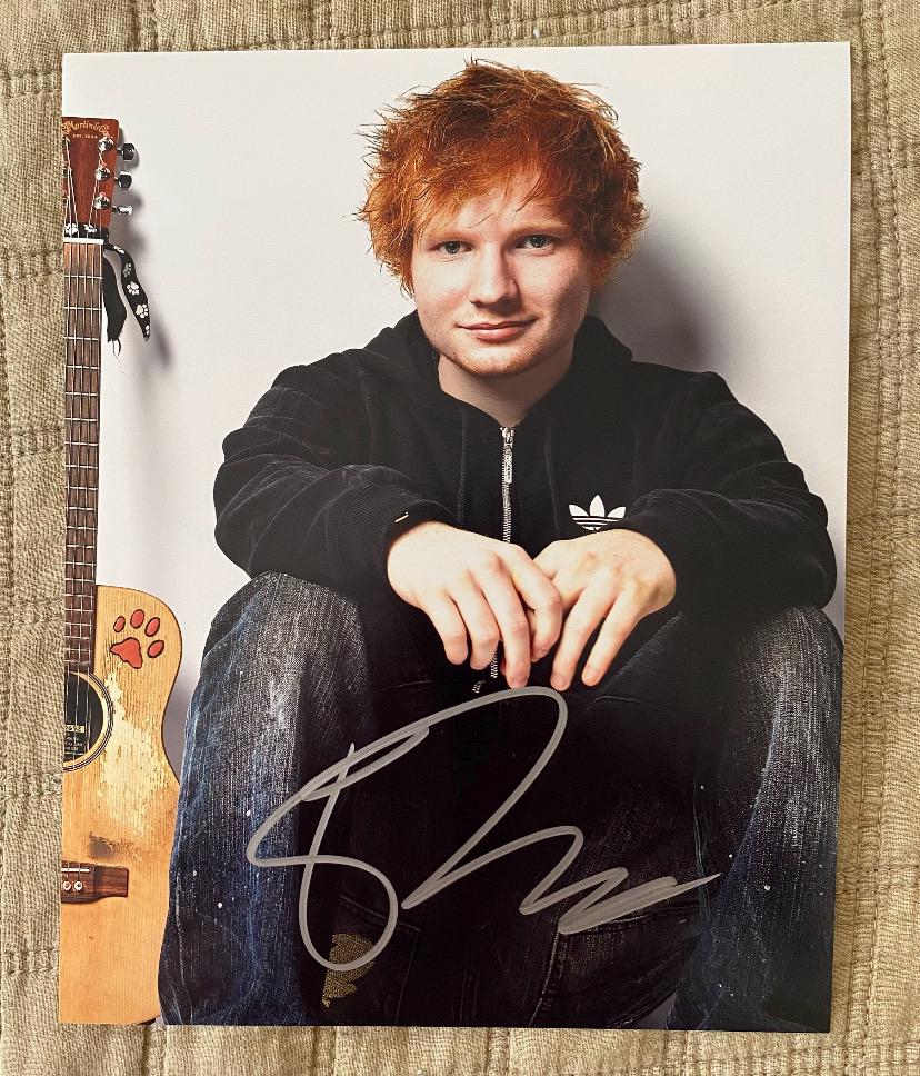 Ed Sheeran Hand Signed 8x10 Photo With COA