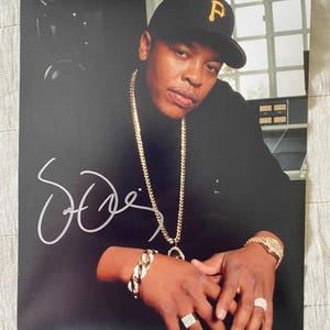 Dr. Dre Hand Signed 8x10 Photo With COA