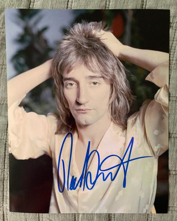 Rod Stewart Hand Signed 8x10 Photo With COA - Etsy New Zealand