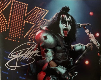 Gene Simmons Hand Signed 8x10 Photo With COA