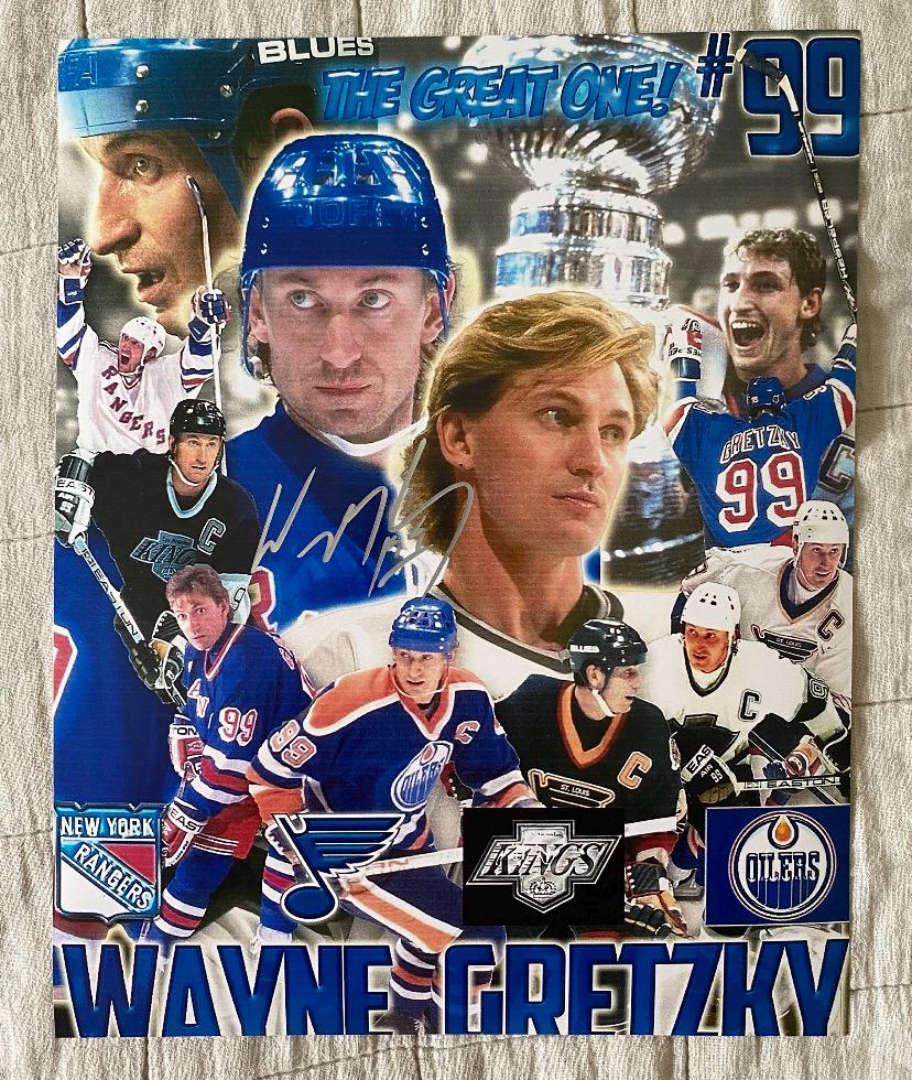 WAYNE GRETZKY signed autographed photo slap shot COA Hologram main image 0
