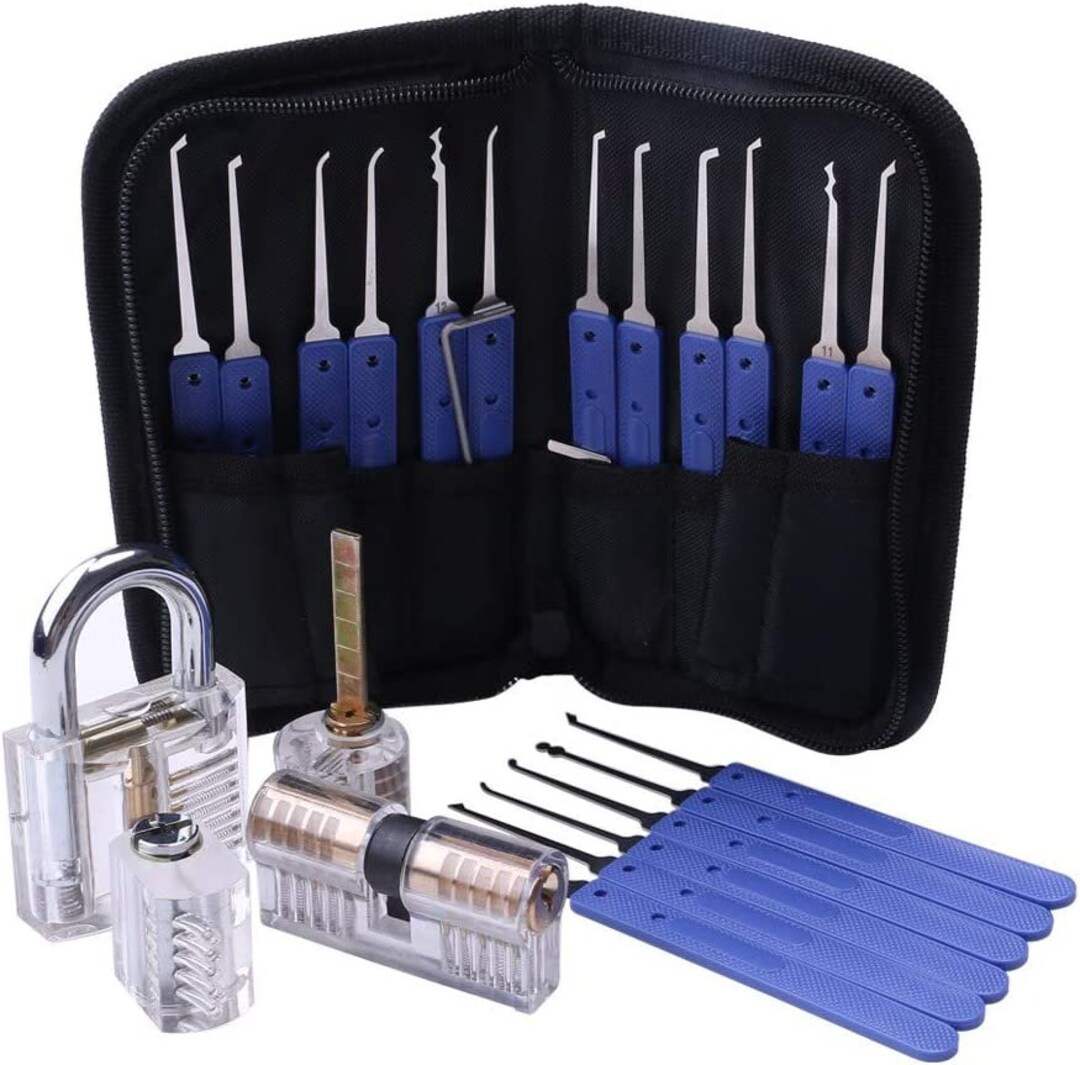 Lockpicking Set 32 Piece Lockpicking Set With 4 Clear Etsy