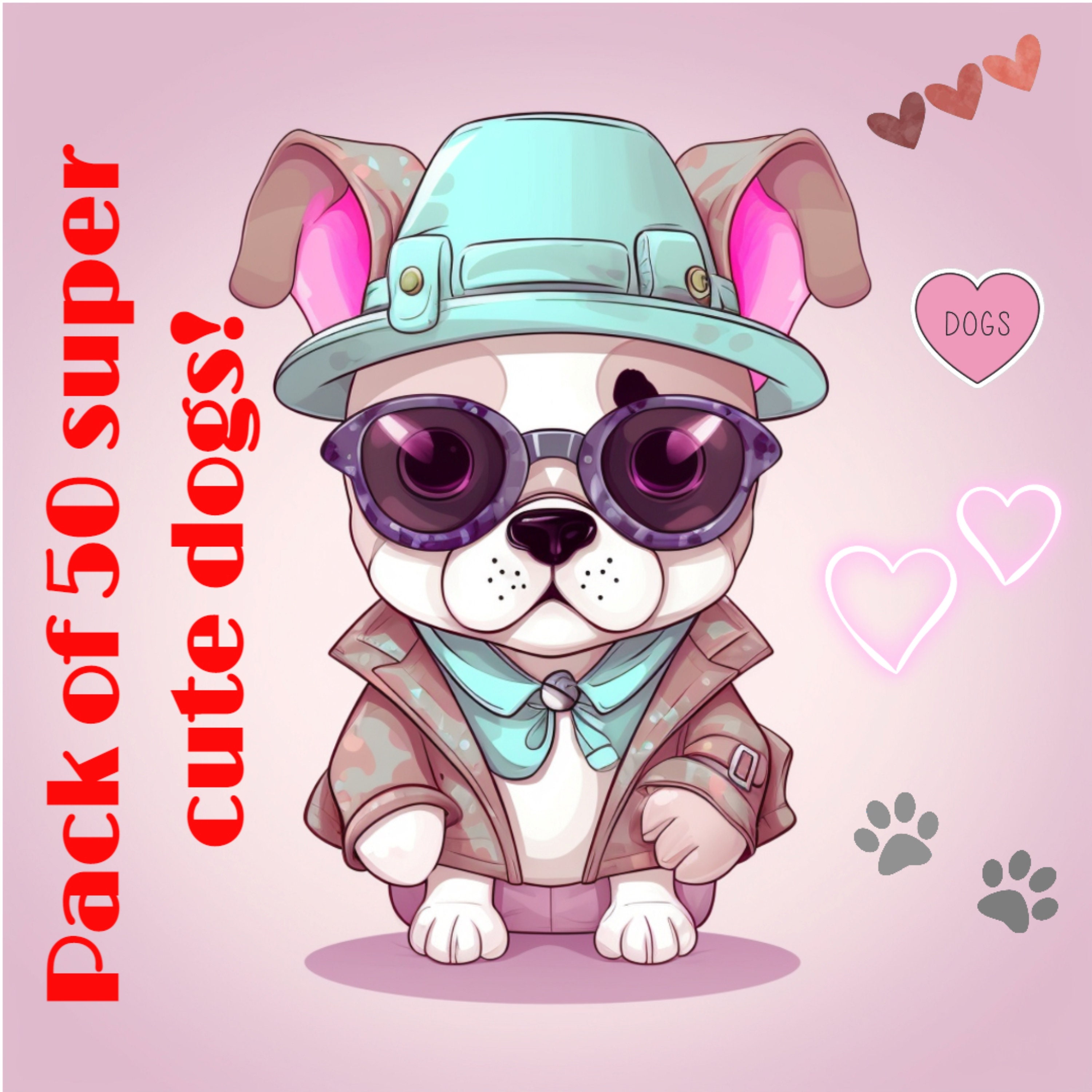 50 PIC - Cute Dogs - Instant Download - Printable - AI - Midjourney - Etsy