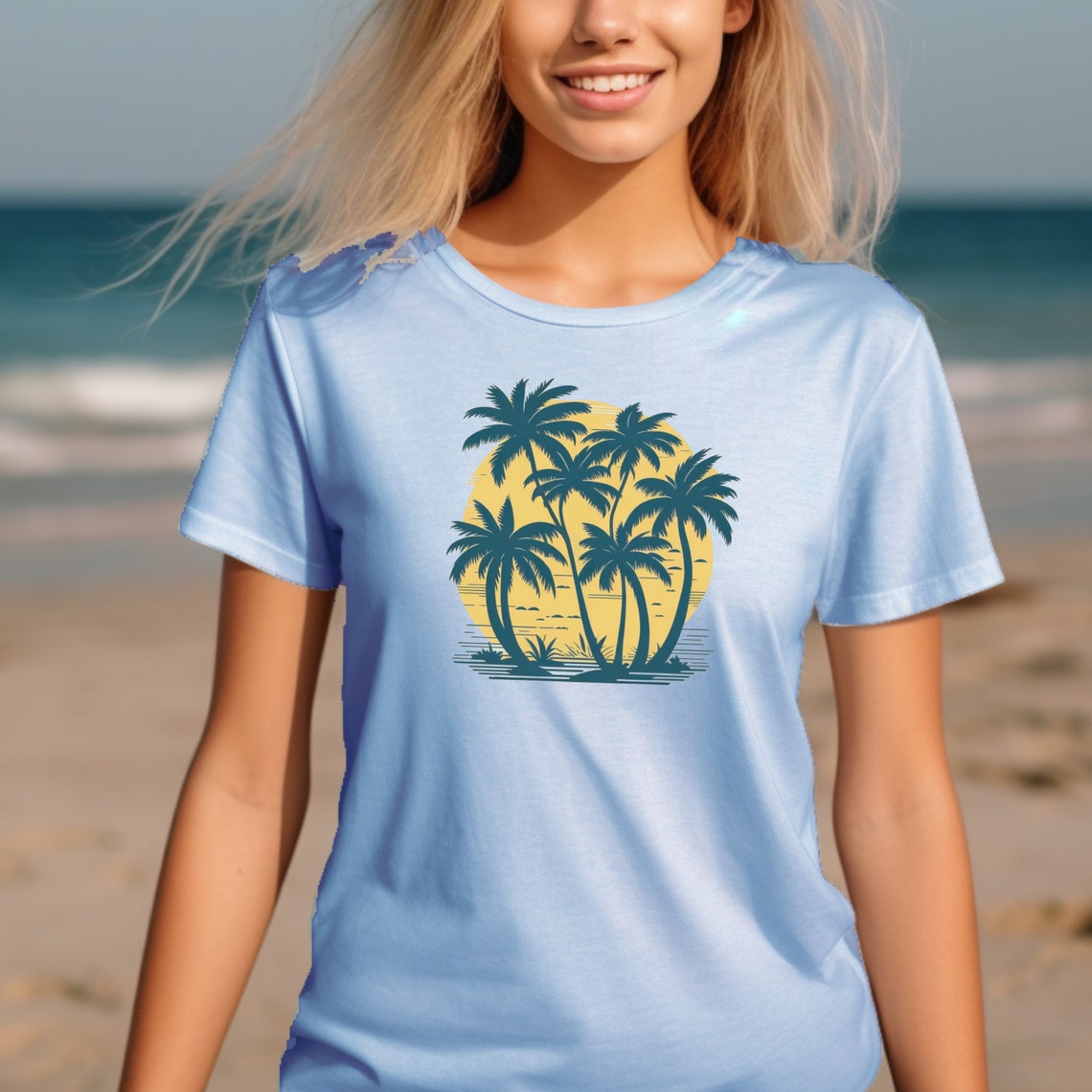 Tropical Palm Print Shirt