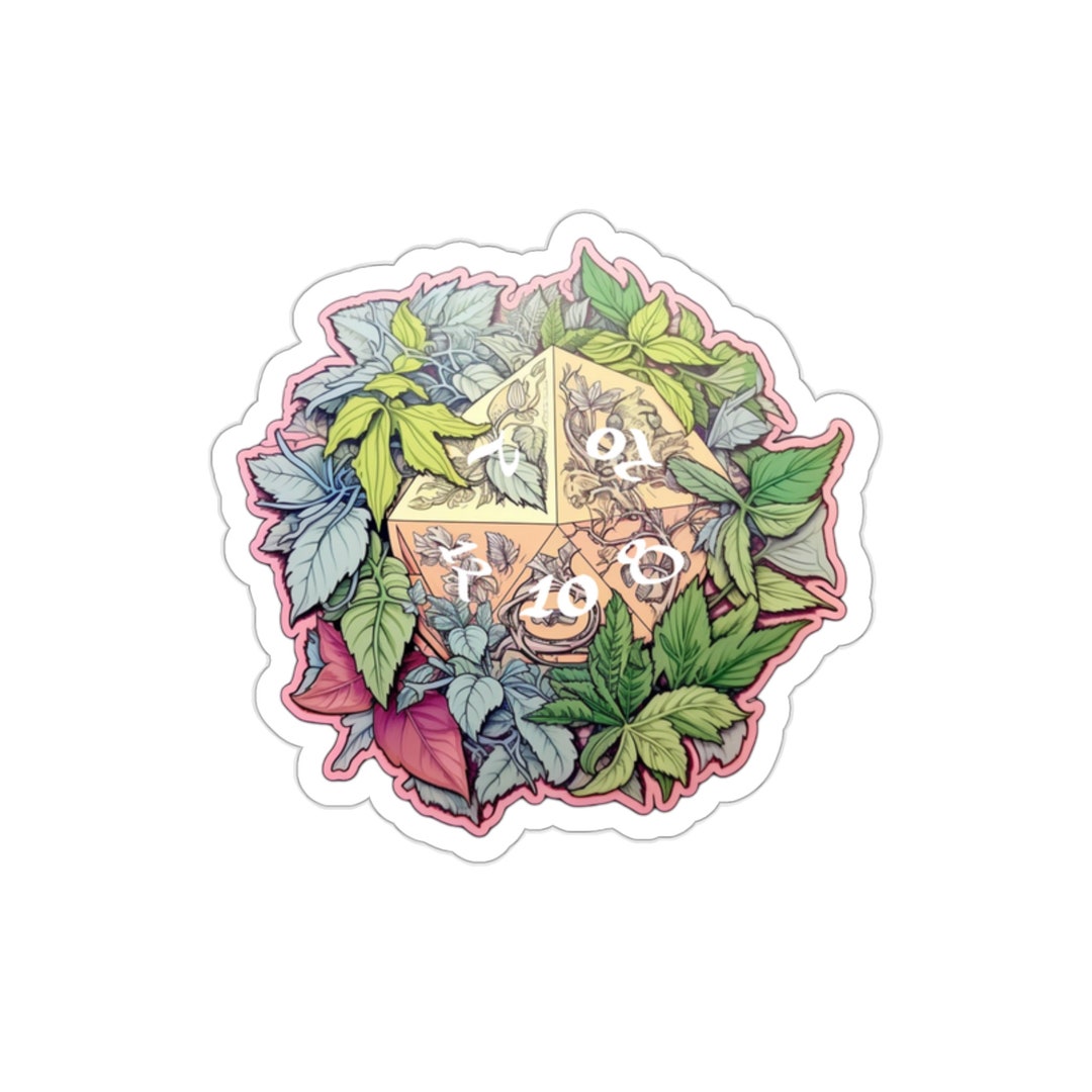 D20 Vines Sticker Druid D20 Dungeons and Dragons Pathfinder - Etsy