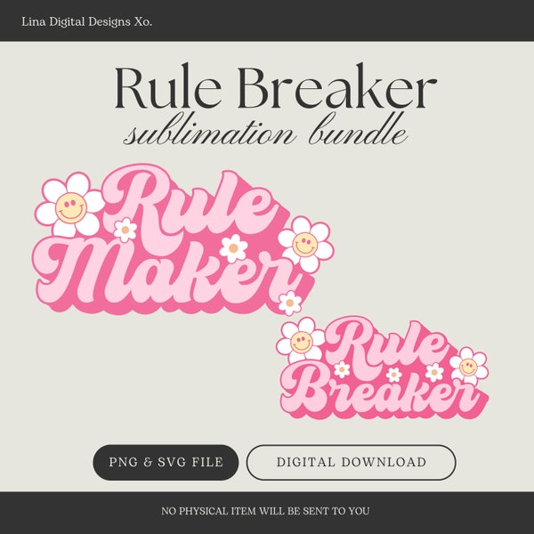 Mommy and Me Rule Maker/ Mini Me Trouble Maker / Rule Breaker Rule Maker