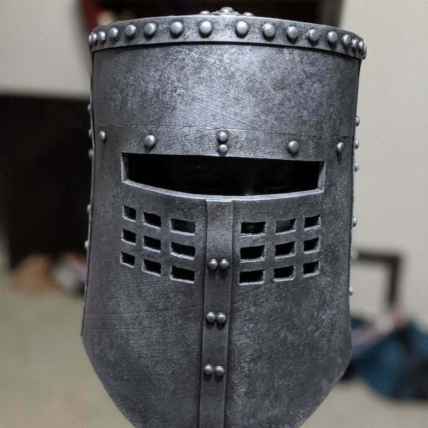 Schwarzer Ritter Monty Python Helm König Arthor Kostüm Monty Python Heiliger Gral Helm Kreuzfahrer Französischer Ritterhelm, Cosplay Kostüm