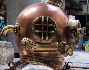 Deep Sea Diving Helmet Scuba US Navy Mark V Divers Helmet Antique Helmet Handmade Home Decor Christmas Gifts