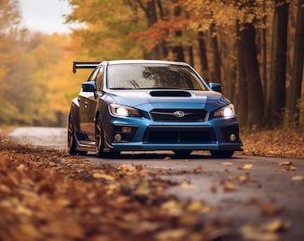 Subaru WRX STI Blowing Leaves