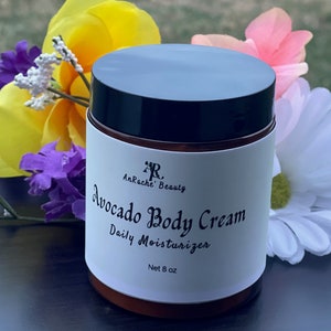 Avocado body cream moisturizer